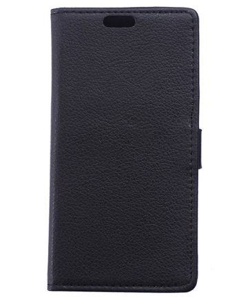 LG Joy Lederen Wallet Flip Case Stand Zwart Hoesjes