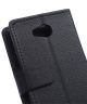 LG Joy Lederen Wallet Flip Case Stand Zwart