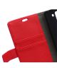 LG Magna/G4c Lederen Wallet Flip Case Stand Rood