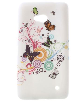 Microsoft Lumia 640 TPU Hoesje Butterfly Circles Hoesjes