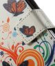 LG Leon Butterflies Leather Wallet Case