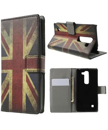 LG Spirit Union Jack Leather Wallet Case Hoesjes