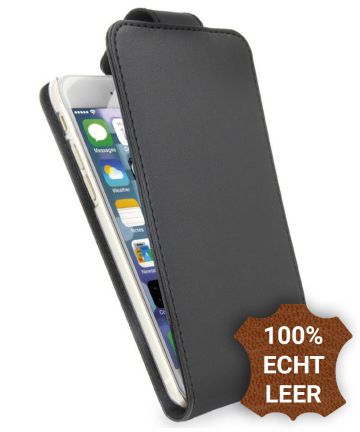 Valenta Classic Luxe iPhone 6s Plus Hoesje Leer Flip Case Zwart Hoesjes
