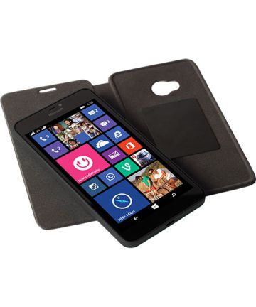 Krusell Kiruna FolioSkin Nokia Lumia 640 Zwart Hoesjes