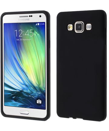 Samsung Galaxy A7 Siliconen Hoesje Zwart Hoesjes