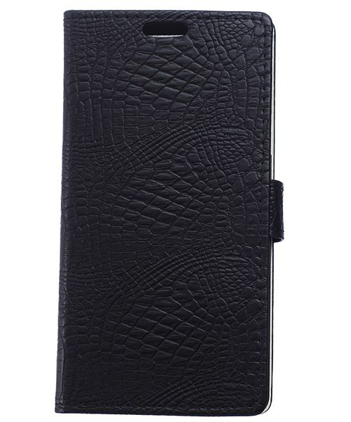 Huawei Ascend P8 Lite Crocodile Wallet Case Zwart afbeelding 1