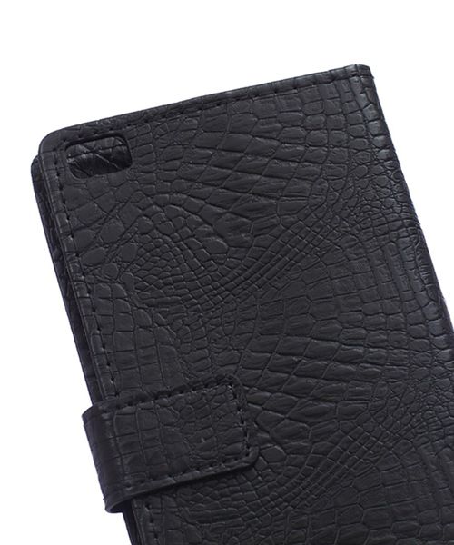 Huawei Ascend P8 Lite Crocodile Wallet Case Zwart afbeelding 4