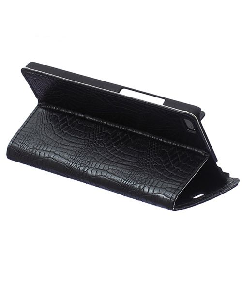 Huawei Ascend P8 Lite Crocodile Wallet Case Zwart afbeelding 6