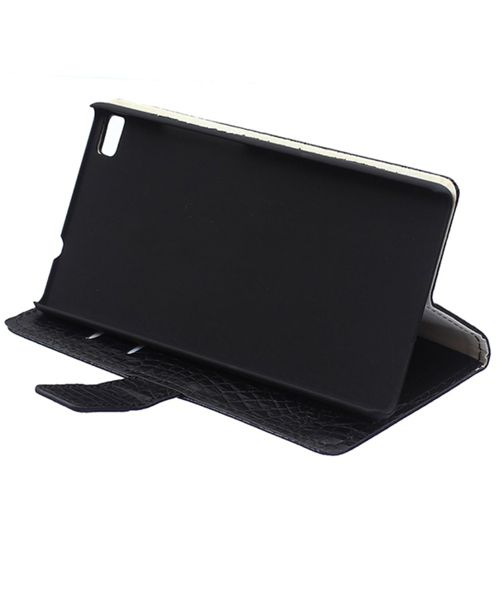 Huawei Ascend P8 Lite Crocodile Wallet Case Zwart afbeelding 7