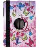 Samsung Galaxy Tab A 9.7 360 Rotary Stand Case Colorful Butterflies