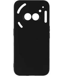 Nothing Phone (2a) / (2a) Plus Hoesje Matte Back Cover Dun TPU Zwart