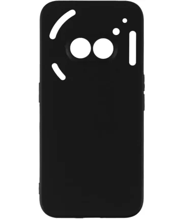 Nothing Phone (2a) Hoesje Matte Back Cover Dun TPU Zwart Hoesjes