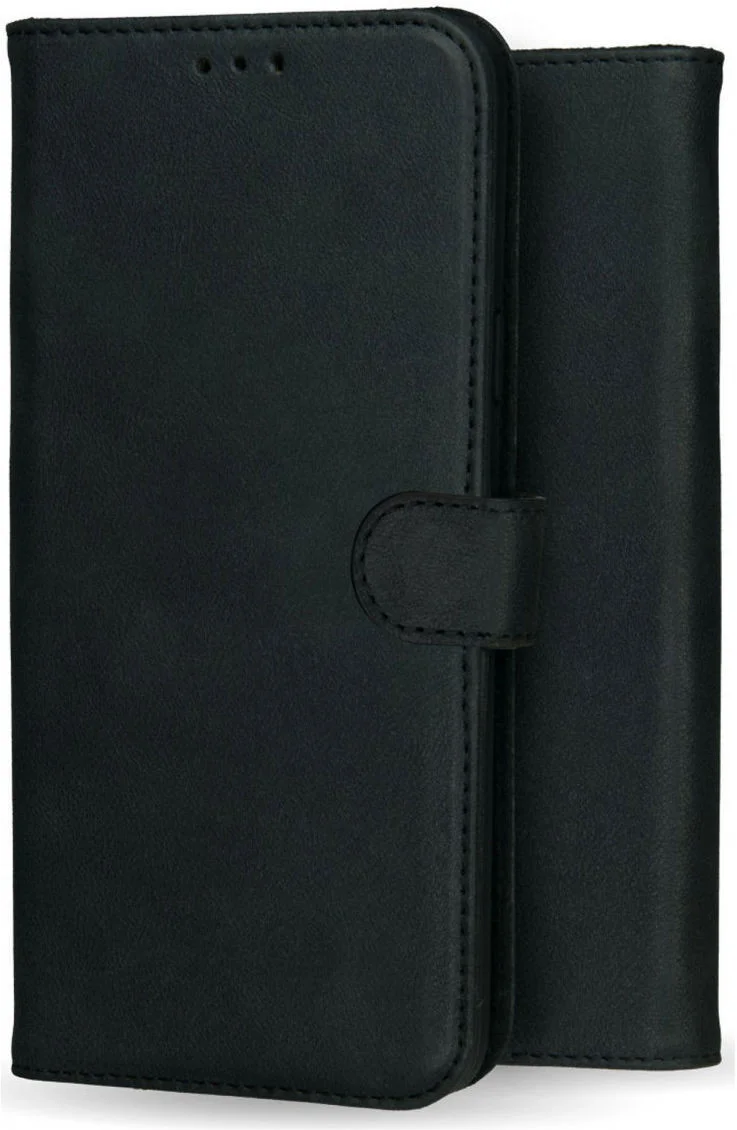 Rosso Deluxe Google Pixel 9 / 9 Pro Hoesje Echt Leer Book Case Zwart afbeelding 2