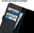 Rosso Deluxe Google Pixel 9 / 9 Pro Hoesje Echt Leer Book Case Zwart afbeelding 7