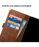 Rosso Deluxe Google Pixel 9 / 9 Pro Hoesje Echt Leer Book Case Bruin