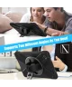 Lenovo Tab M11 Hoes Back Cover met Kickstand en Handriem Zwart