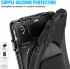 Lenovo Tab M11 / K11 Hoes Back Cover met Kickstand en Handriem Zwart afbeelding 12