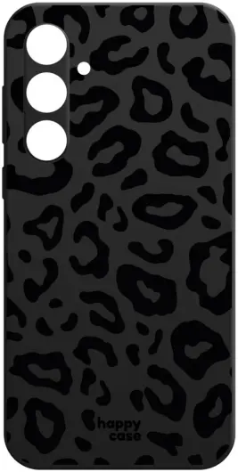 HappyCase Samsung  Galaxy A35 Hoesje Flexibel TPU Luipaard Zwart Print afbeelding 5
