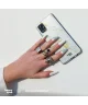 HappyCase Samsung Galaxy A35 Hoesje Flexibel TPU Wit Marmer Print