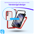 Samsung Galaxy A55 Hoesje Full Protect 360° Cover Hybride Rood afbeelding 4