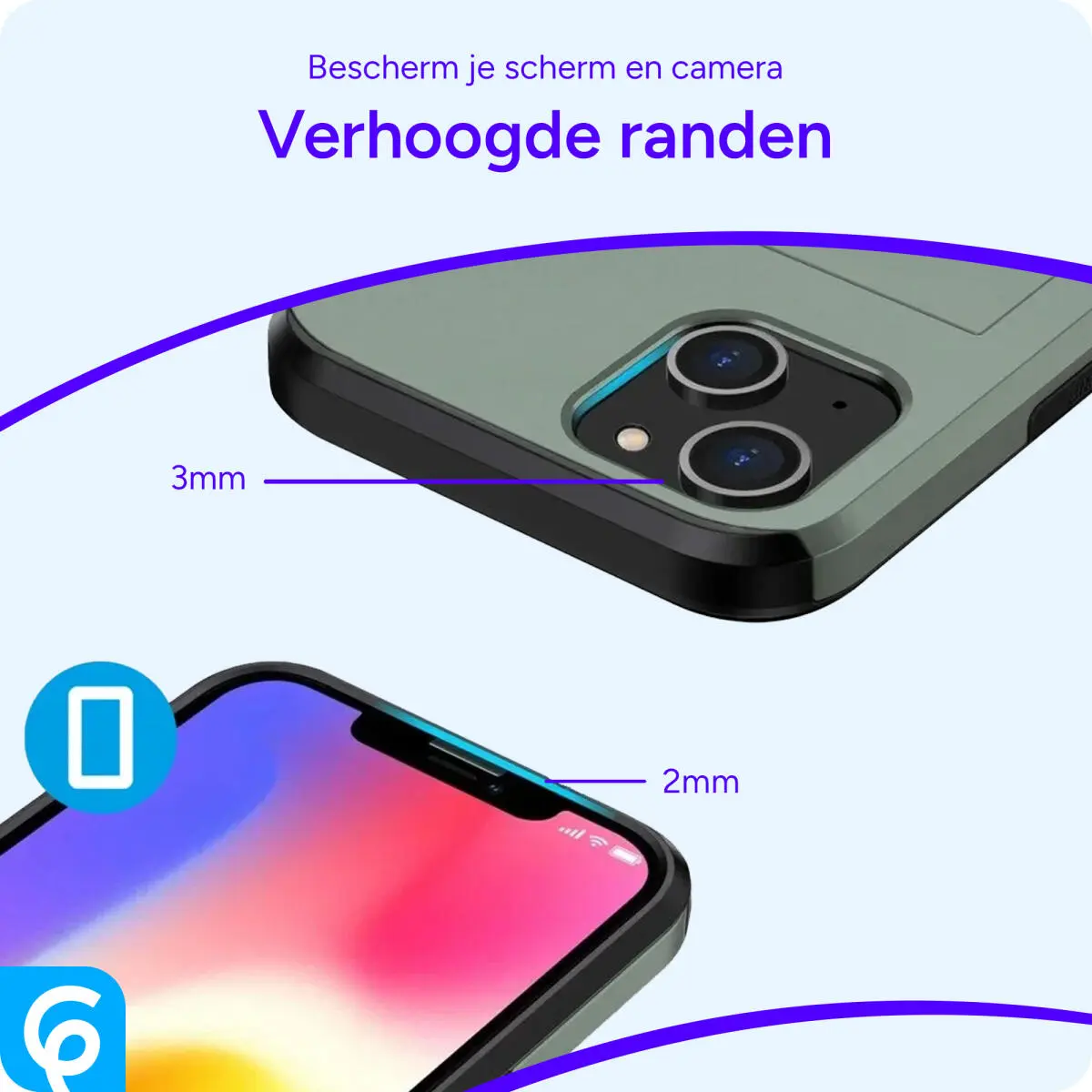 Samsung Galaxy A55 Hoesje met Slider Kaarthouder Back Cover Groen afbeelding 6