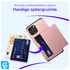Samsung Galaxy A55 Hoesje met Slider Kaarthouder Back Cover Roze afbeelding 5