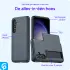 Samsung Galaxy A55 Hoesje met Slider Kaarthouder Back Cover Blauw afbeelding 4