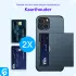 Samsung Galaxy A55 Hoesje met Slider Kaarthouder Back Cover Blauw afbeelding 8