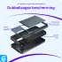 Samsung Galaxy A55 Hoesje met Slider Kaarthouder Back Cover Blauw afbeelding 9