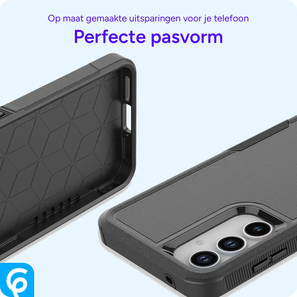 Samsung Galaxy A35 Hoesje Schokbestendige Hardcase Back Cover Zwart afbeelding 5