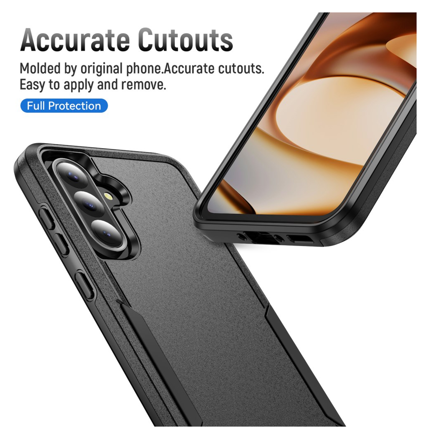 Samsung Galaxy A35 Hoesje Schokbestendige Hardcase Back Cover Zwart afbeelding 8