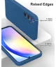 Samsung Galaxy A55 Hoesje met Camera Bescherming Dun TPU Blauw