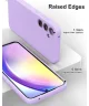 Samsung Galaxy A55 Hoesje met Camera Bescherming Dun TPU Paars
