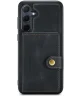 CaseMe JH-01 Samsung Galaxy A55 Hoesje Magnetische Kaarthouder Zwart