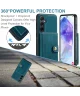 CaseMe JH-01 Samsung Galaxy A55 Hoesje Magnetische Kaarthouder Blauw