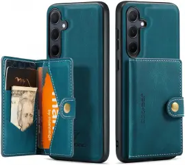 CaseMe JH-01 Samsung Galaxy A55 Hoesje Magnetische Kaarthouder Blauw afbeelding