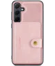 CaseMe JH-01 Samsung Galaxy A55 Hoesje Magnetische Kaarthouder Roze