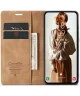 CaseMe 013 Samsung Galaxy A55 Hoesje Book Case met Standaard Bruin