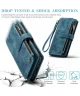 CaseMe C30 Samsung Galaxy A55 Hoesje Pasjeshouder Book Case Blauw