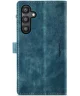 CaseMe C30 Samsung Galaxy A55 Hoesje Pasjeshouder Book Case Blauw