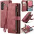 CaseMe C30 Samsung Galaxy A55 Hoesje Pasjeshouder Book Case Rood afbeelding 2