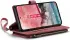 CaseMe C30 Samsung Galaxy A55 Hoesje Pasjeshouder Book Case Rood afbeelding 7