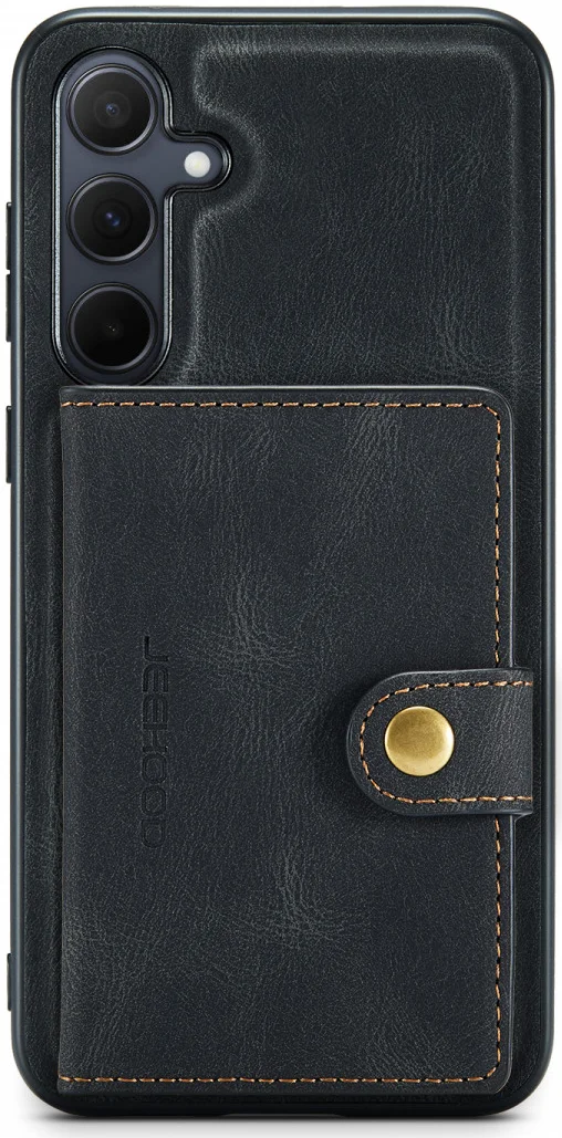 CaseMe JH-01 Samsung Galaxy A35 Hoesje Magnetische Kaarthouder Zwart afbeelding 12