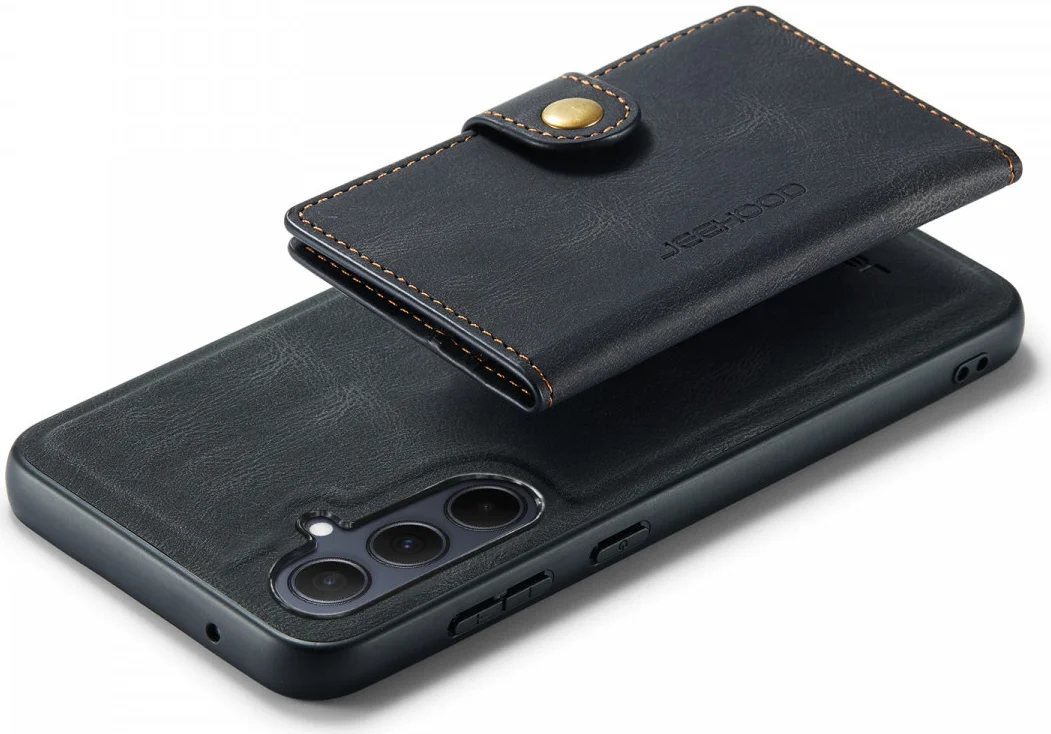 CaseMe JH-01 Samsung Galaxy A35 Hoesje Magnetische Kaarthouder Zwart afbeelding 13