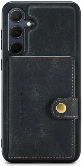 CaseMe JH-01 Samsung Galaxy A35 Hoesje Magnetische Kaarthouder Zwart afbeelding 12