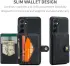 CaseMe JH-01 Samsung Galaxy A35 Hoesje Magnetische Kaarthouder Zwart afbeelding 8