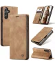 CaseMe 013 Samsung Galaxy A35 Hoesje Book Case met Standaard Bruin