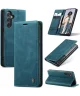 CaseMe 013 Samsung Galaxy A35 Hoesje Book Case met Standaard Blauw