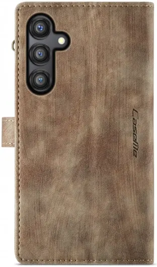 CaseMe C30 Samsung Galaxy A35 Hoesje Pasjeshouder Book Case Bruin afbeelding 6