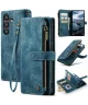 CaseMe C30 Samsung Galaxy A35 Hoesje Pasjeshouder Book Case Blauw